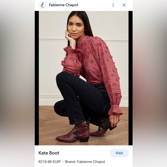 NEW 🔥 Designer Fabienne Chapot Black 💯 %Leather Ankle Boots - Picture 9 of 11